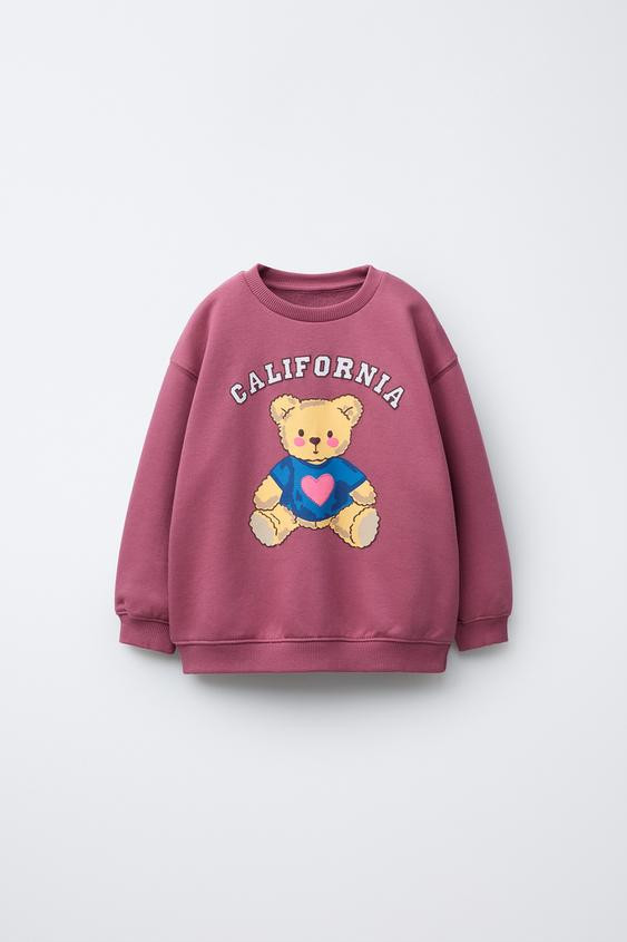 RAISED PRINT SWEATSHIRT | Zara US