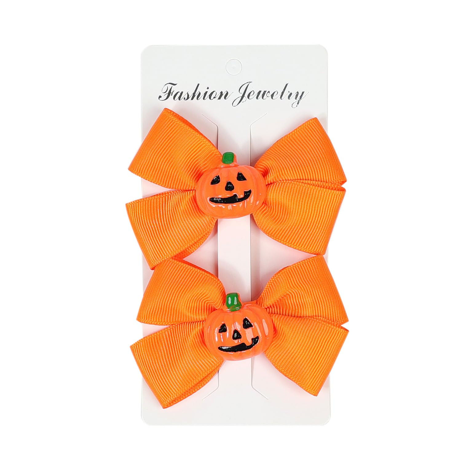 Baby Girl's Lovely Bowknot Hair Clips Halloween Pumpkin Head Witch Hat Swallowtail Bow Duckbill c... | Amazon (US)