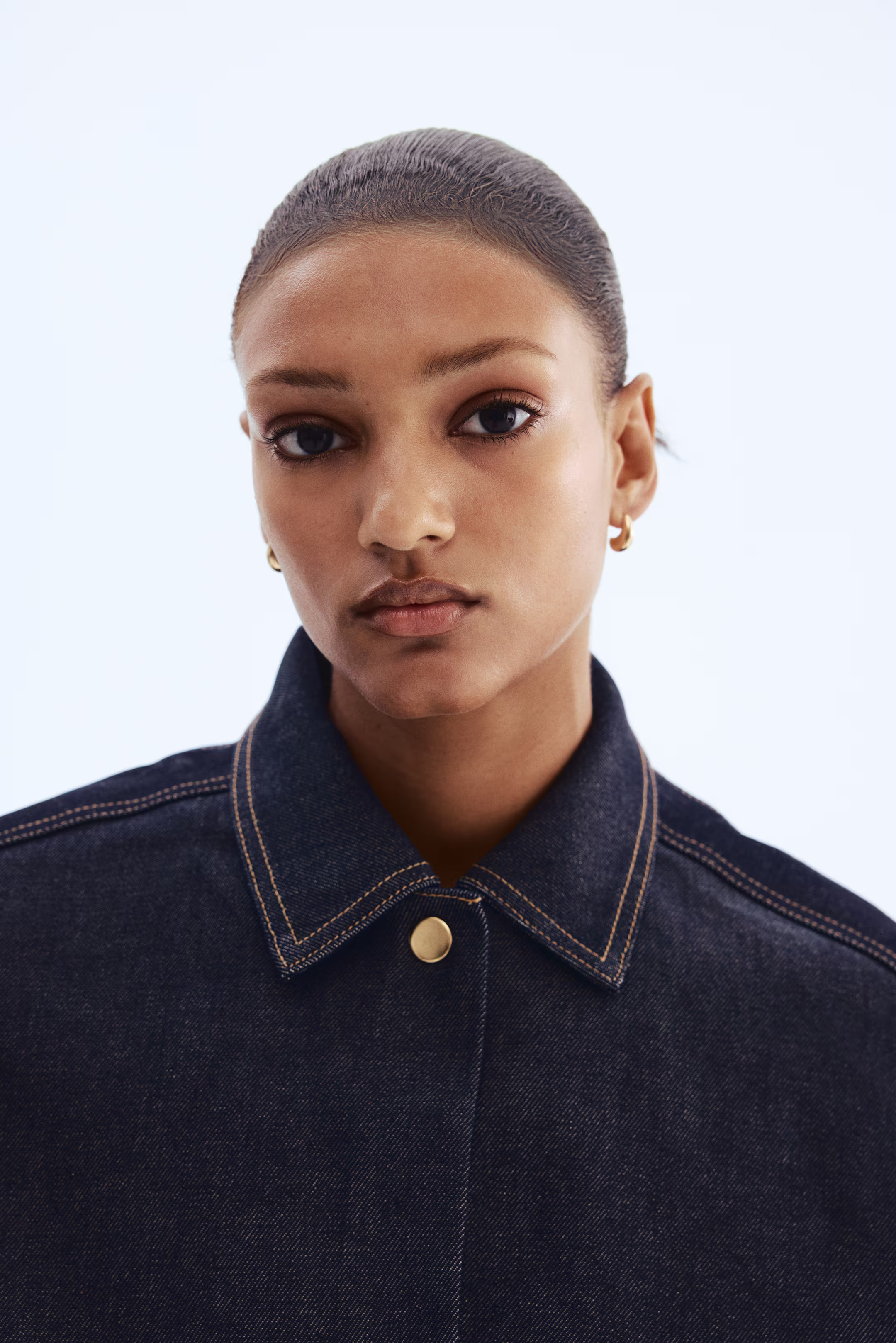 Cape-detail denim jacket | H&M (UK, MY, IN, SG, PH, TW, HK)