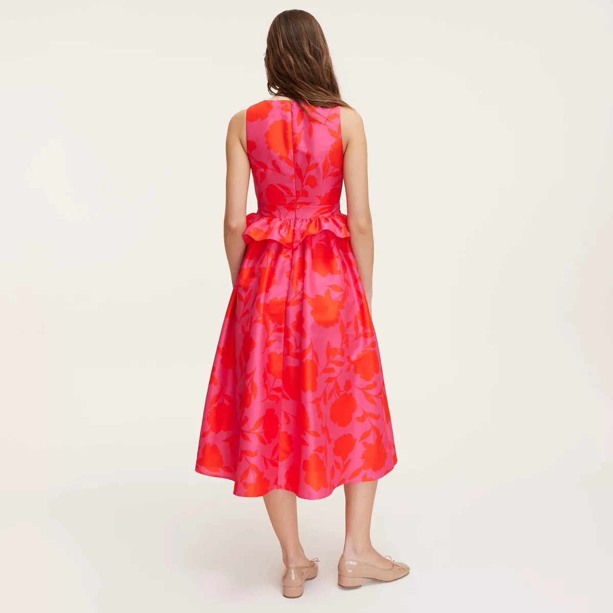 Women's Classic Rose Peplum Midi Dress -  kate spade new york x Target Pink/Red | Target