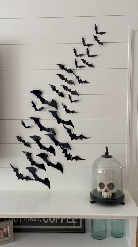 Love these simple little decorations that go a long way!!  Tip: Use painters tape on the bats so you don’t take off paint!

#LTKSeasonal #LTKHalloween #LTKstyletip