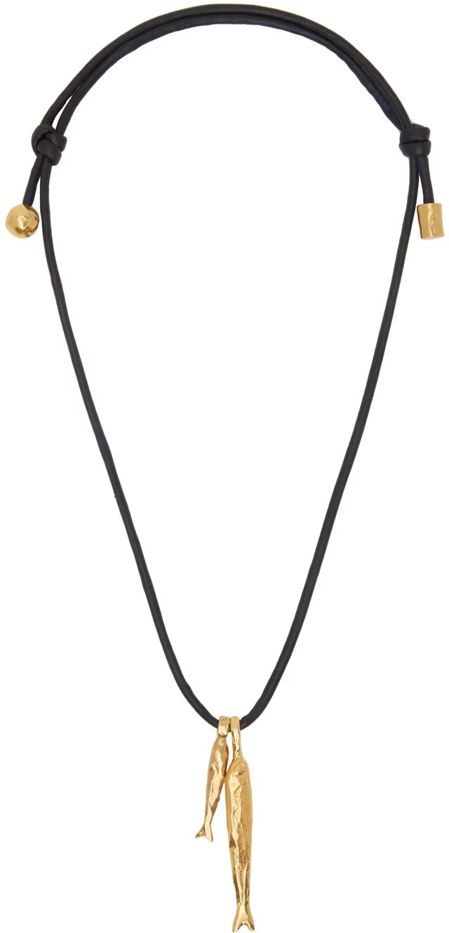 Gold 'The Gone Fishing' Necklace | SSENSE