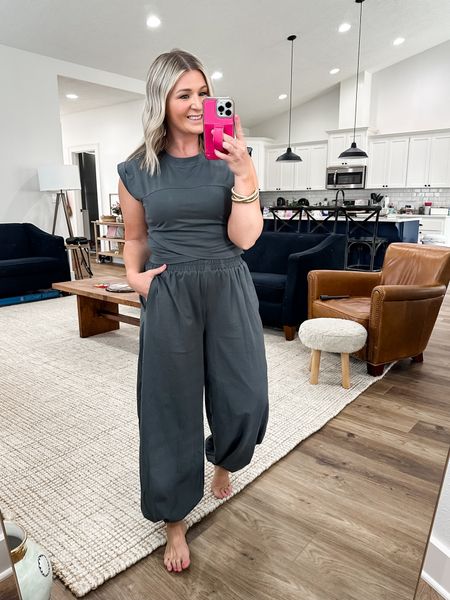 Lounge set | travel outfit | look for less | Amazon fashion 

Wearing a medium, could have done my true size small 

#LTKStyleTip #LTKFindsUnder50 #LTKTravel