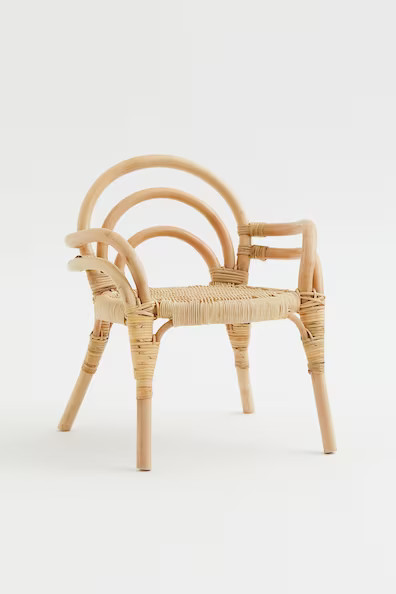 H & M - Children's Rattan Lounge Chair - Beige | H&M (US + CA)