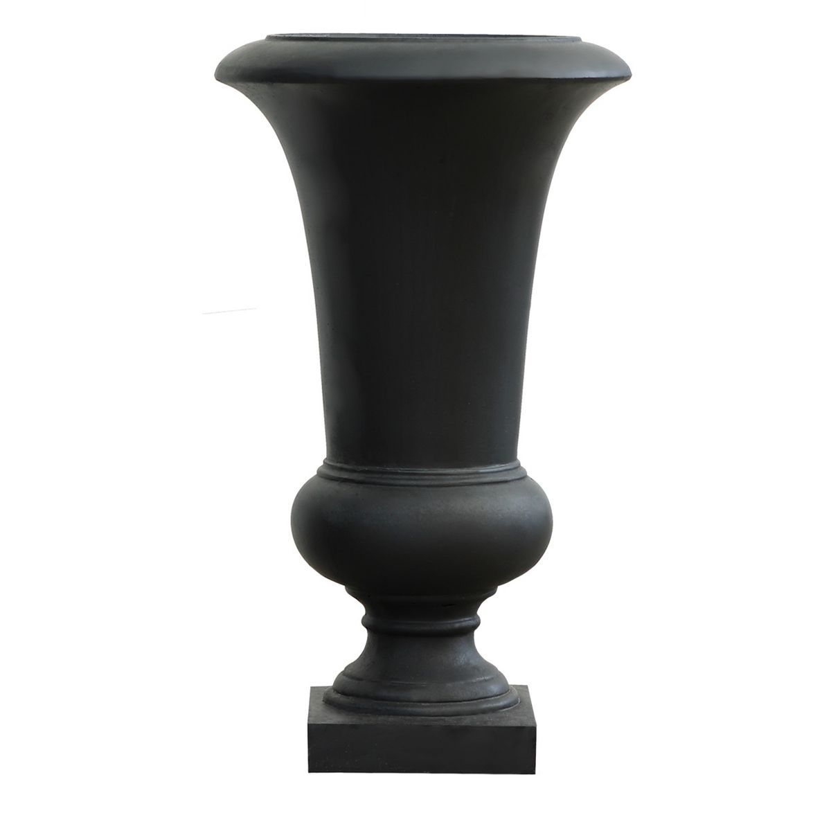 LuxenHome 22.75" H Slim MgO Urn Planter Black | Target