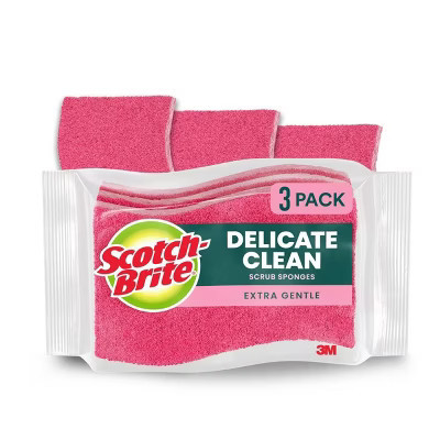 Scotch-Brite Delicate Care Scrub Sponges - 3ct | Target
