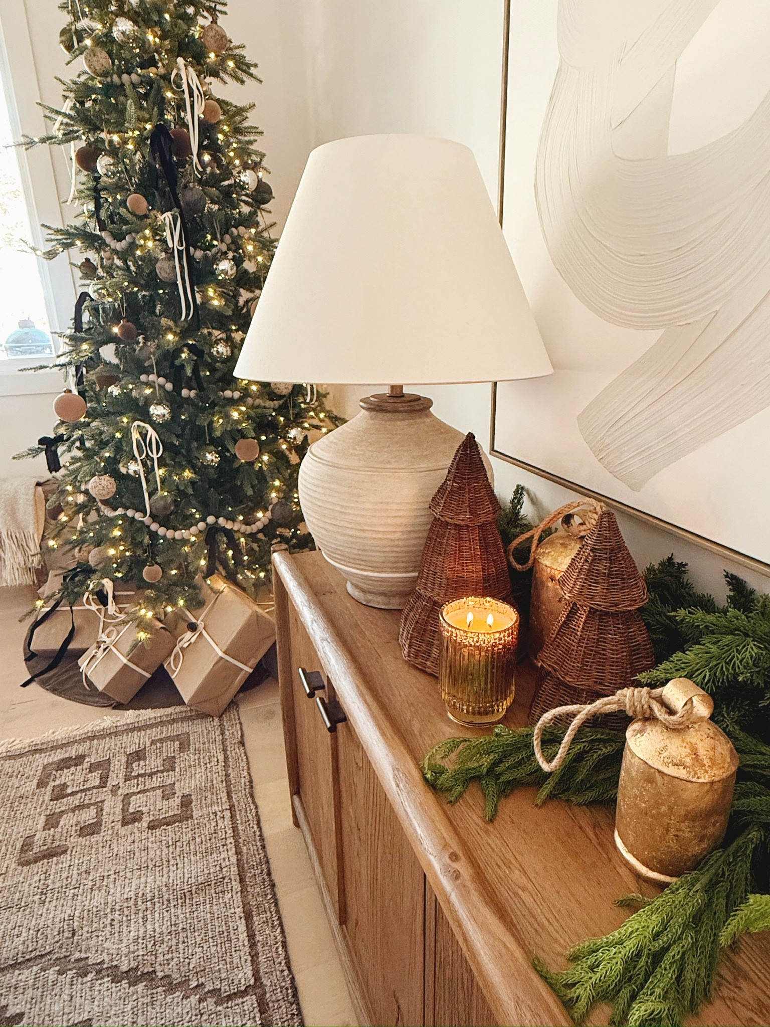 Golden tones + greenery = holiday perfection 🤎🌿

This Modern Classic holiday setup combines cozy neutrals with timeless textures to create an elevated yet inviting Christmas aesthetic.

#porcheandco #modernclassic #holidaydecor #christmasstyle #neutralchristmas #holidayhome #holidayinspo #interiorstyling #modernclassicinterior #holidayseason #cozyinteriors #holidaystyle #homedecor #timelessdesign #interiorinspo

Do you want to bring our dreamy Modern Classic style interior design into your own home? 🏡 You’re in luck! Reserve our Online Interior Design packages today -> https://porcheandco.com/edesign ✨


#LTKStyleTip #LTKHoliday #LTKHome
