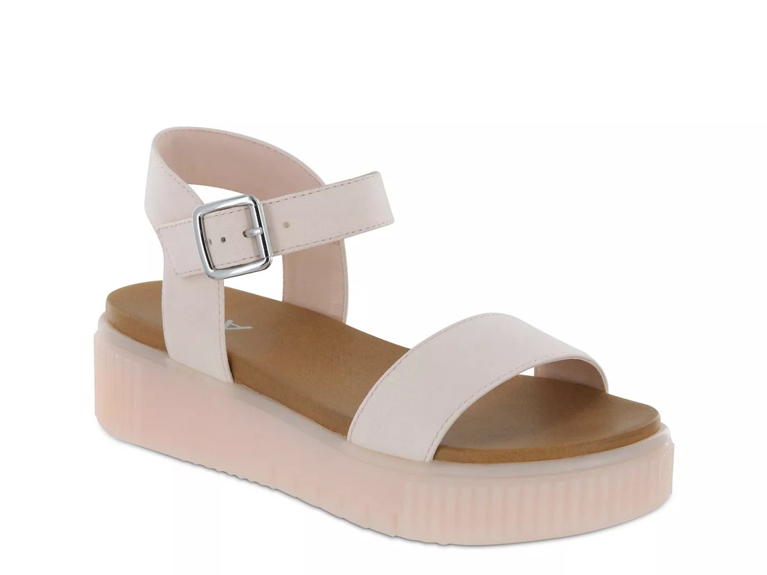 Mia Abella Platform Sandal - Women's - Blush Pink - Ankle Strap Platform | DSW