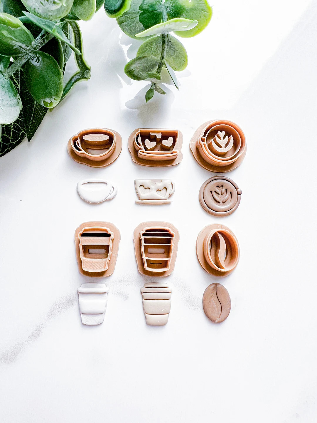 Coffee Studs Cutters | Polymer Clay Cutter | Cafe Themed | Studs Cutter Set - Etsy | Etsy (US)