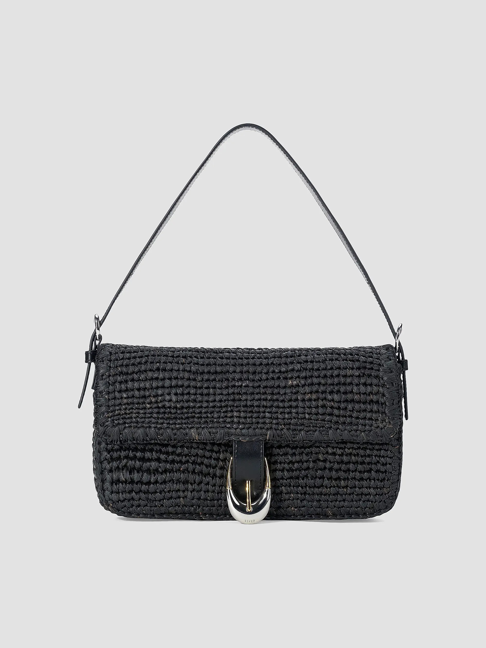 Staud Harlow Raffia Shoulder Bag | Saks Fifth Avenue | Saks Fifth Avenue