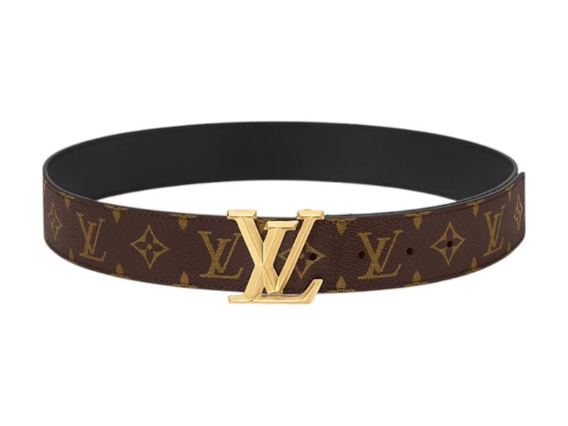 Men's Louis Vuitton Belt LV Pyramide 40mm in Brown/Gold | StockX