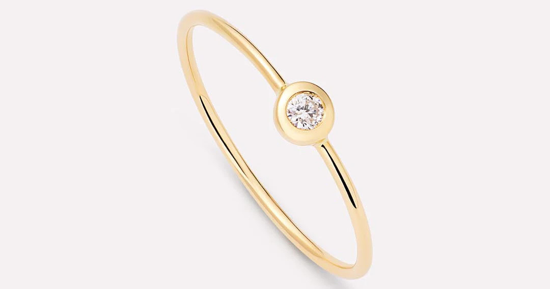Solo Diamond Stacking Ring | Ana Luisa