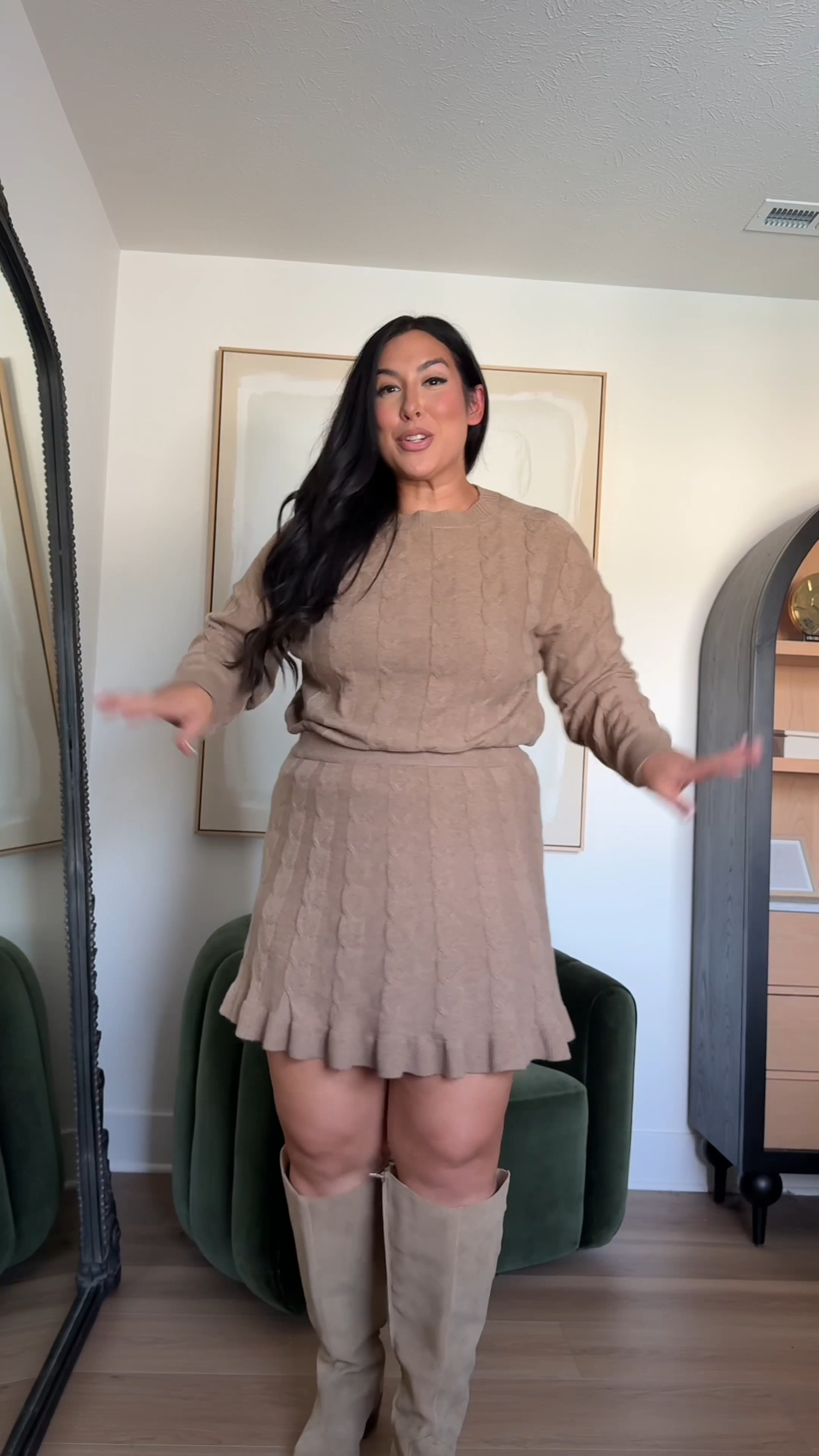 This two piece set is SO cute and cozy!

Fall sets, fall skirts, amazon fashion, amazon finds, mid size amazon outfits, family photo dresses, affordable fall dresses 

 #LTKootd #LTKMidsize