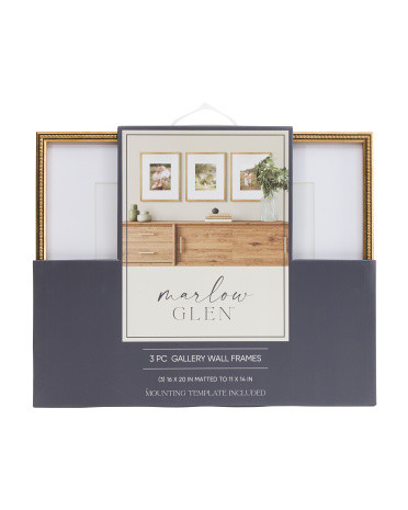3pk 16x20 Matted To 11x14 Metallic Wall Portrait Frame Set | TJ Maxx