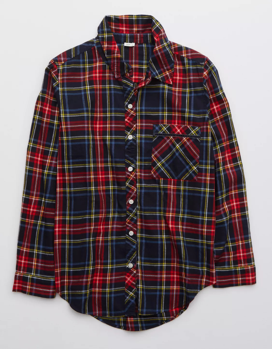 Aerie Flannel Boyfriend Pajama Top | American Eagle Outfitters (US & CA)