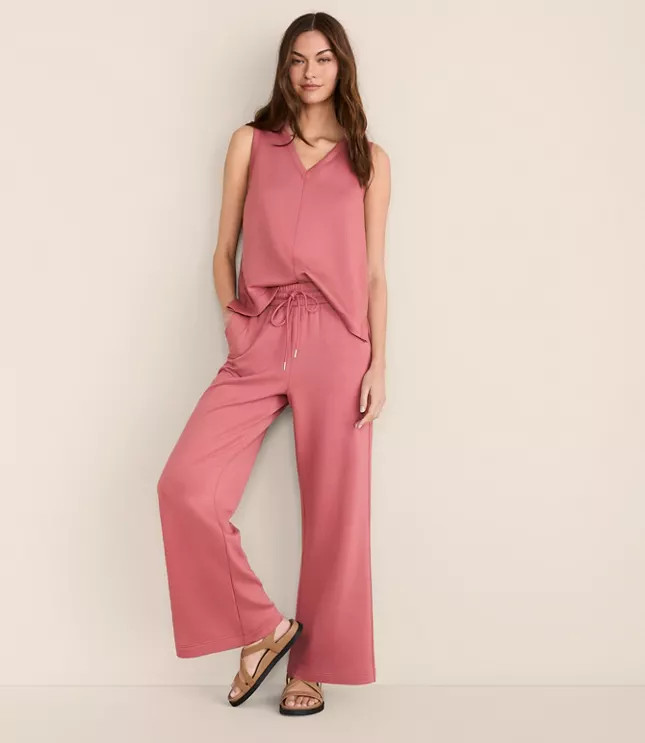 Lou & Grey Scubasoft Wide Leg Sweatpants | LOFT