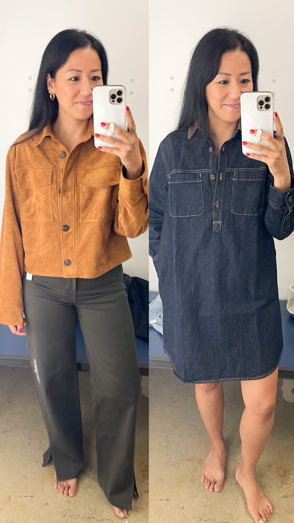 Size small suede jacket (would prefer XS)
Size 2 jeans (would prefer 4)
Size XS dress

#LTKSaleAlert #LTKOver40 #LTKSeasonal