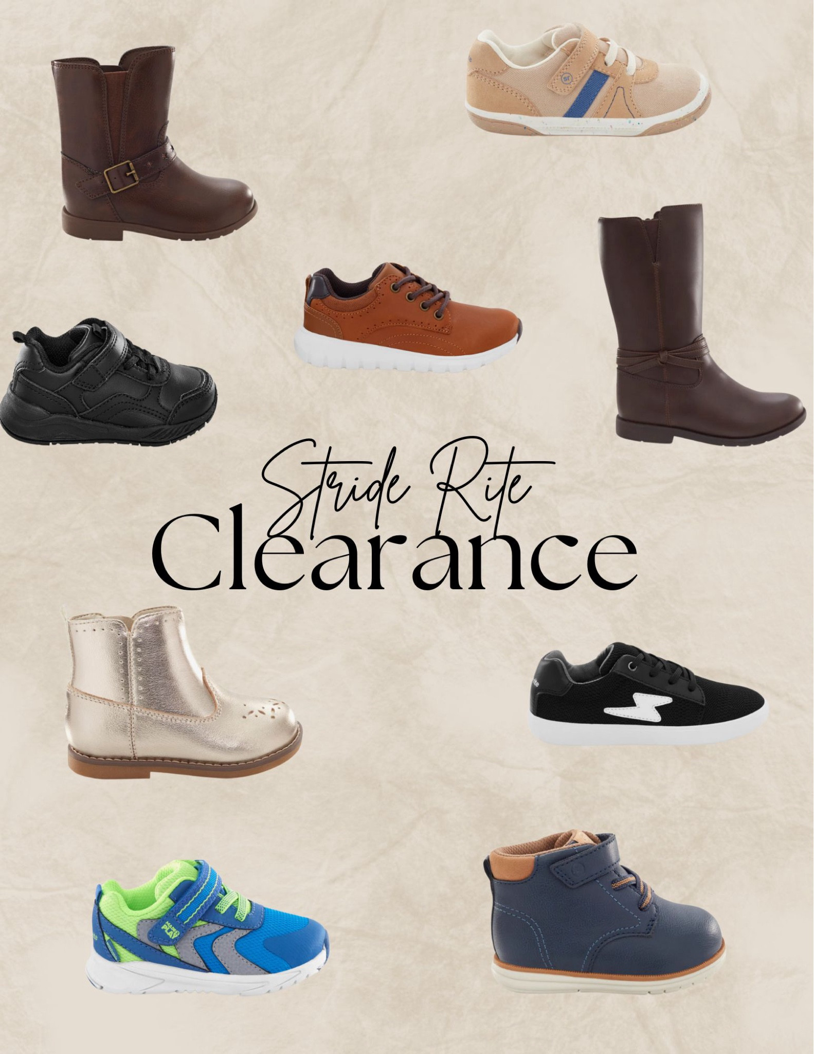 Y’ALL!!! Stride Rite is having a huge clearance sale, for big kids and little kids. They are marking down shoes to $19.99 that are regularly $50+. These are the best shoes for little feet 🤎

#LTKBaby #LTKKids #LTKFamily