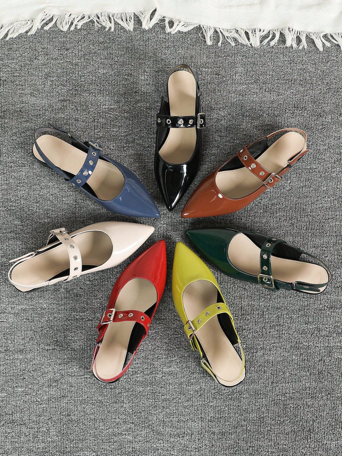 Women's Soft Leather Flat Loafers, Pointed Toe Shallow Mouth Slip-On Shoes, Classic British Style... | SHEIN