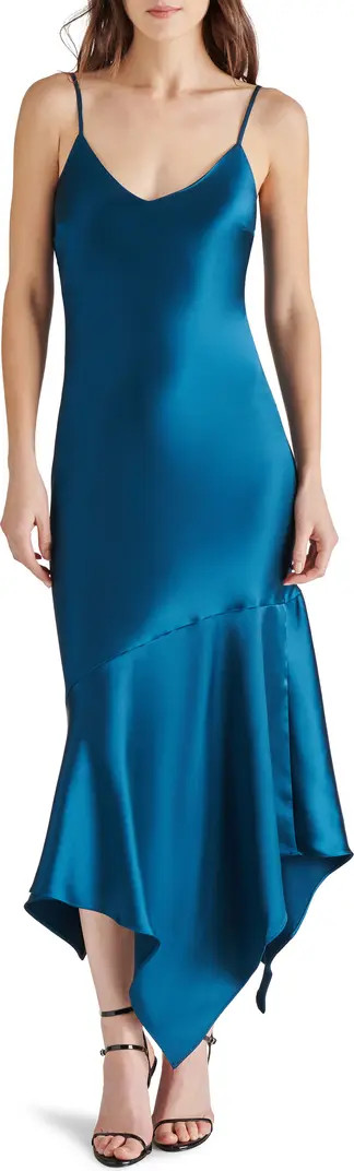 Lucielle Handkerchief Hem Satin Slipdress | Nordstrom