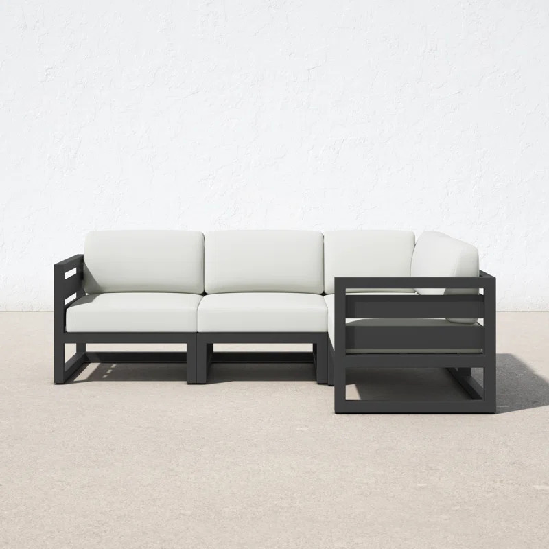 Smith Outdoor Patio Sectional with Sunbrella Cushions | Wayfair North America