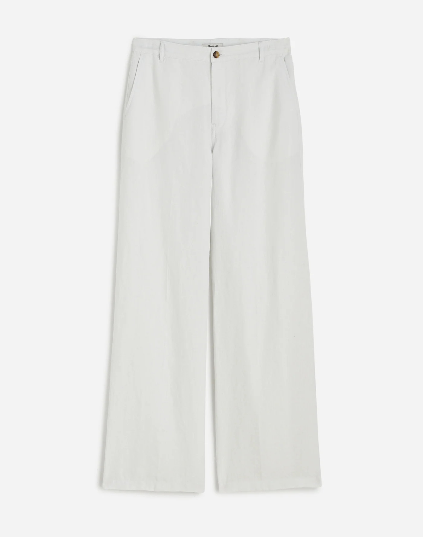 The Zoe Relaxed Wide Pant in 100% Linen | Madewell | Madewell