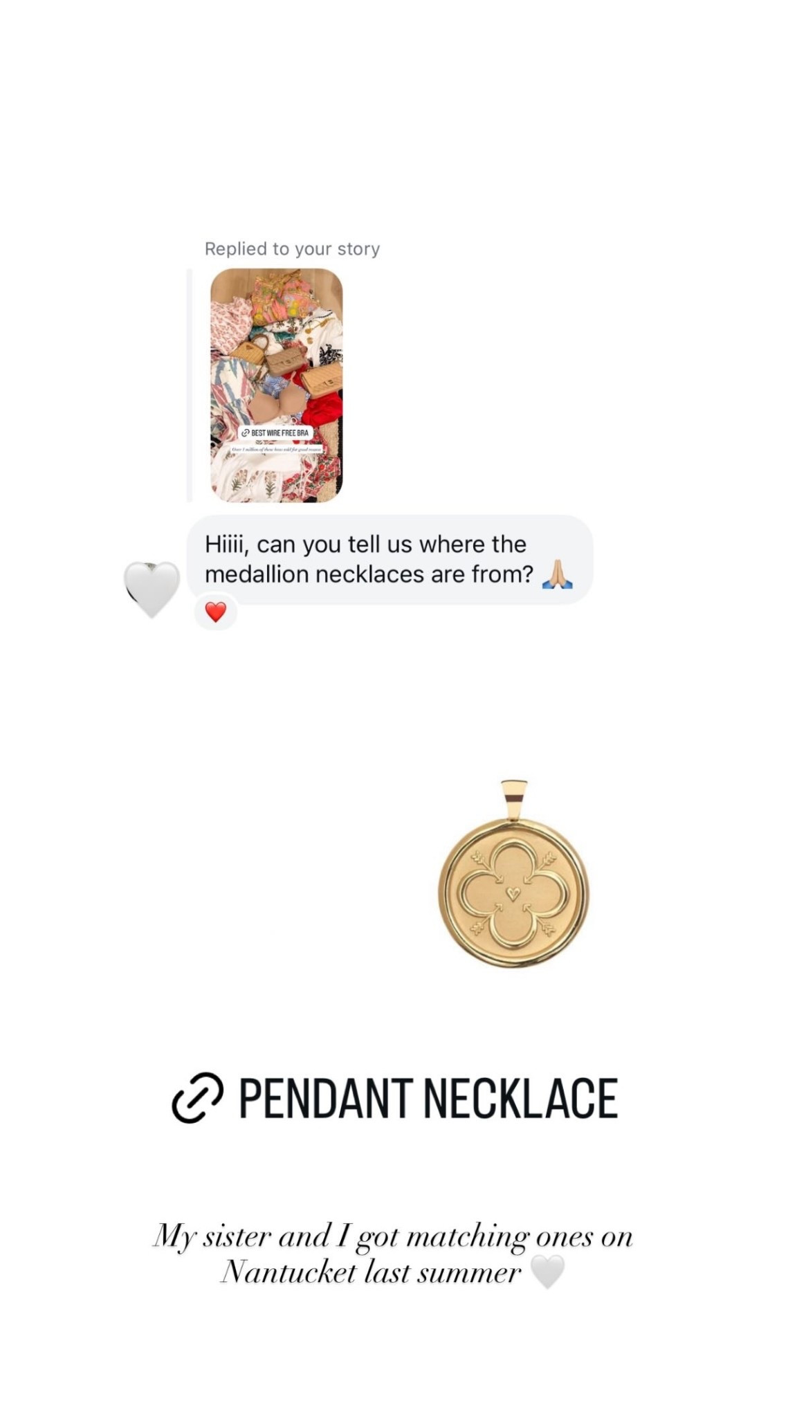 Gold pendant necklace. 

#LTKSeasonal #LTKTravel #LTKValentine