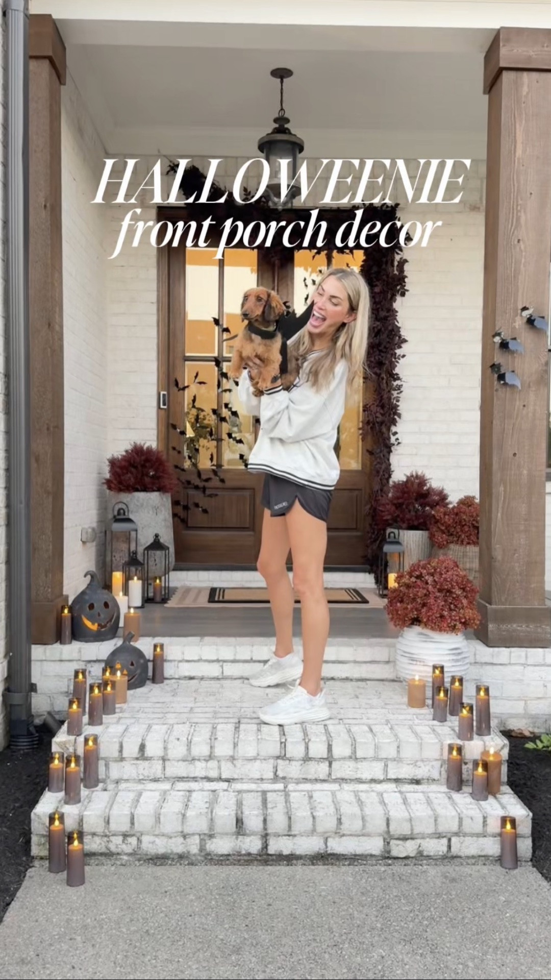 #ad Halloween but make it chic.
1. Not gonna lie I’ve never received more compliments in one day in my life. Every person that walked by said something about my Halloweeny porch
2. Don’t just hang your garland straight across, swoop it to create a more dramatic look.
3. Light it up, honey all of these candles create such a fabulous ambiance for your front porch and those terracotta pumpkins are to die for
•
•
•
@Wayfair  #Wayfair #Wayfairpartner #halloweendecor #falldecorations
#liketkit


Outdoor decor, fall decor, Halloween porch, Halloween outdoor, Wayfair finds, Halloween decor, chic finds, porch decor, holiday decor, holiday porch, planters, faux plants, faux florals, outdoor lighting

#LTKHome #LTKOver40 #LTKSeasonal