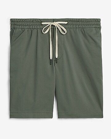 8" Woven Drawstring Shorts | Express