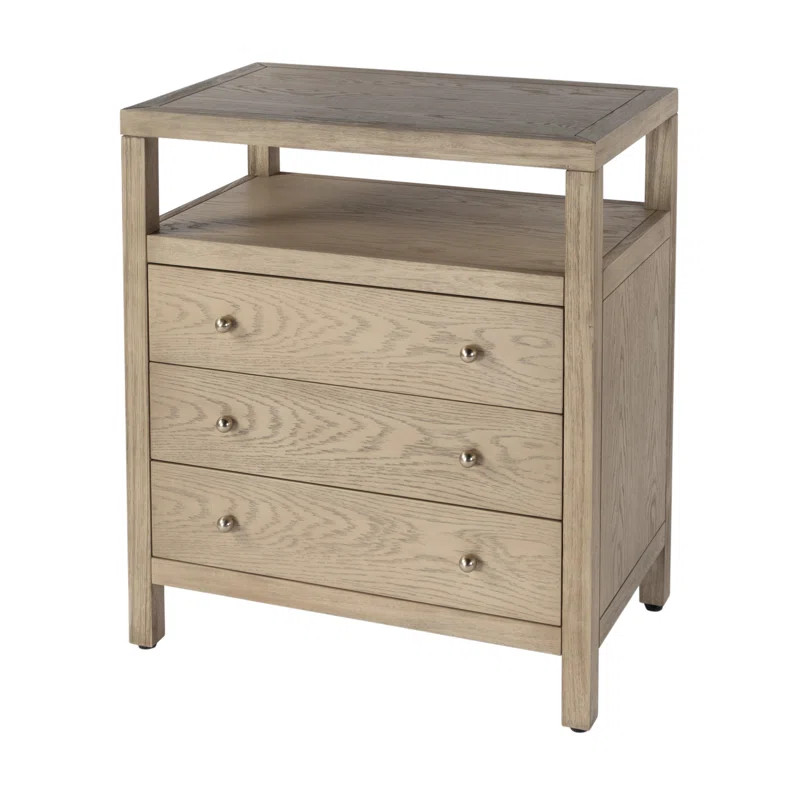 Celine 27" 3-Drawer Nightstand | Wayfair North America