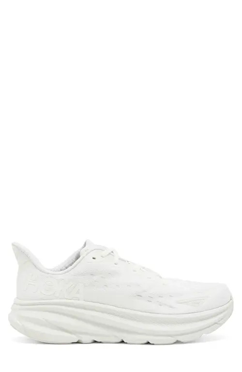 HOKA Clifton 9 Running Shoe in White /White at Nordstrom, Size 8.5 | Nordstrom