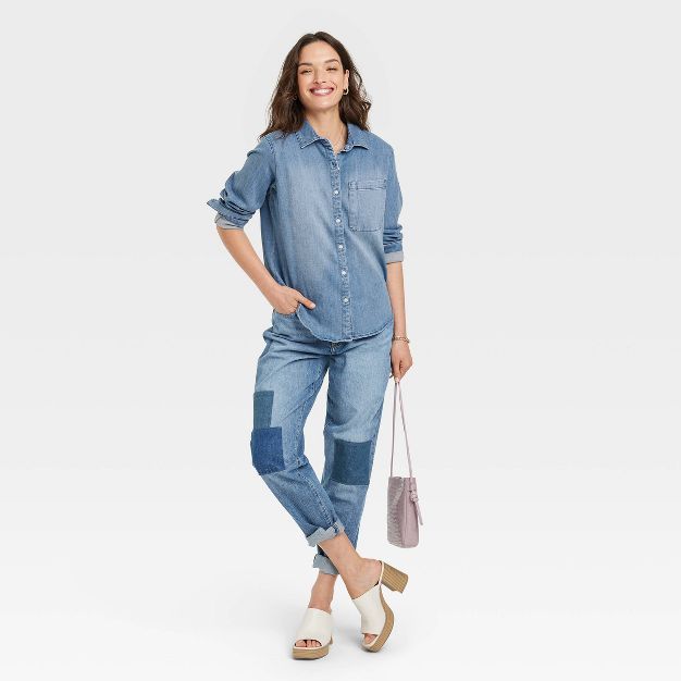 Women's Long Sleeve Classic Fit Button-Down Shirt - Universal Thread™ | Target