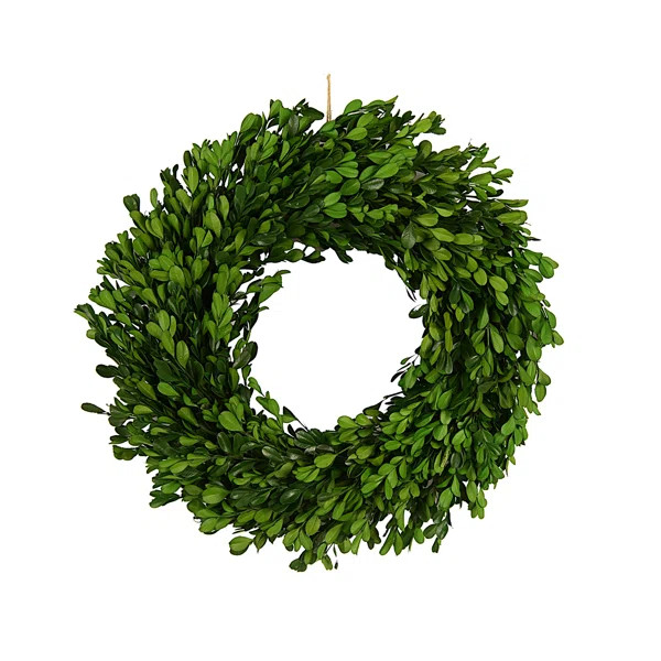 Round Faux Boxwood Wreath | Wayfair North America