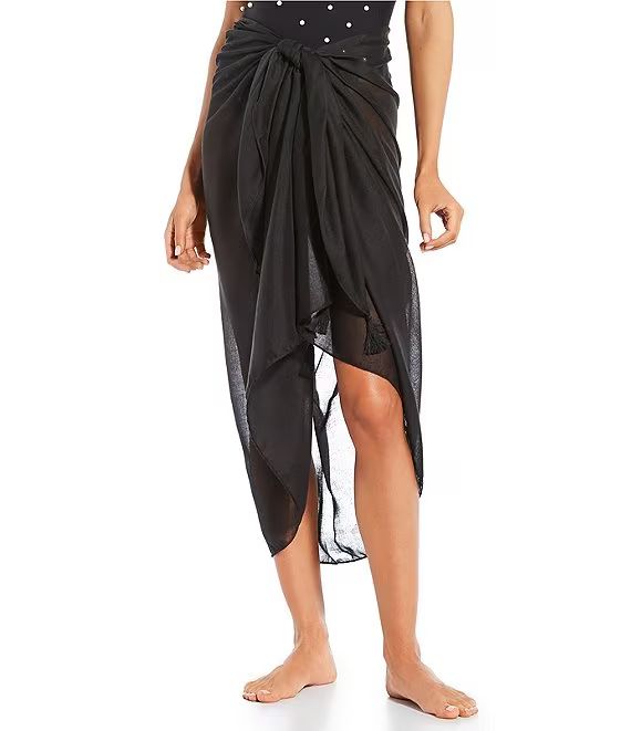 Antonio Melani Solid Classic Tie Pareo Sarong Swimsuit Cover-Up | Dillard's | Dillard's