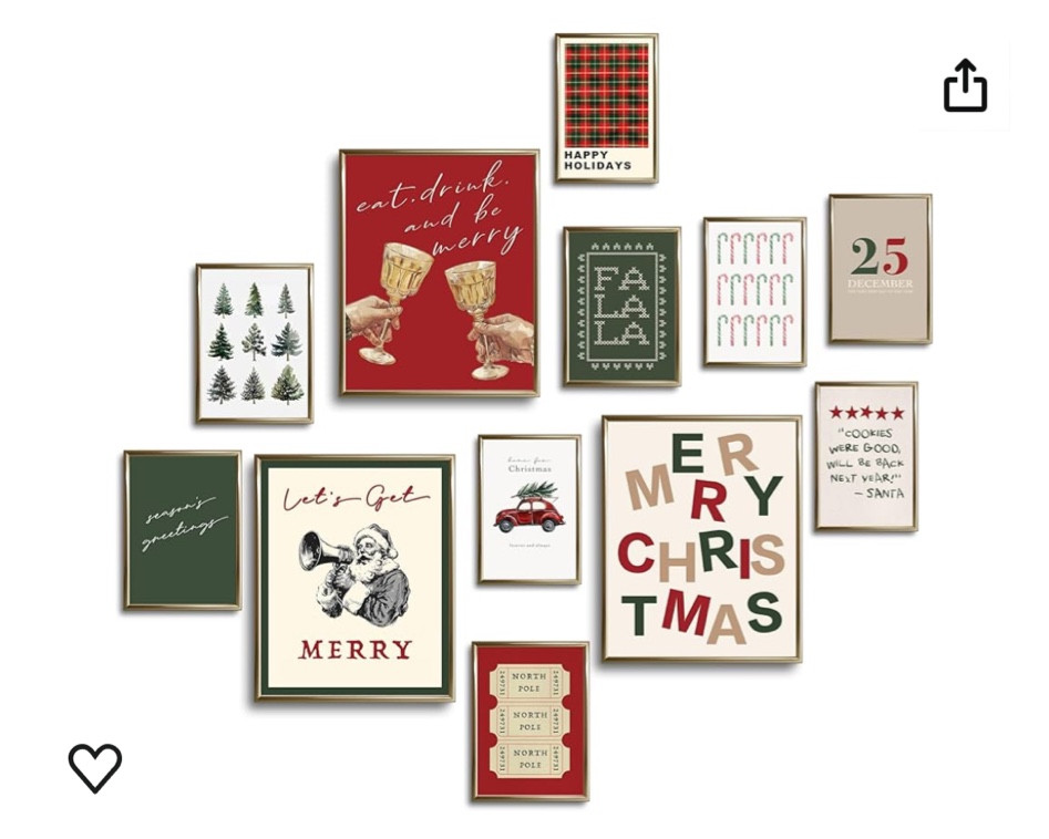 Trendy Christmas posters to add to your wall for the holidays!! 

#LTKHome #LTKHoliday #LTKSeasonal