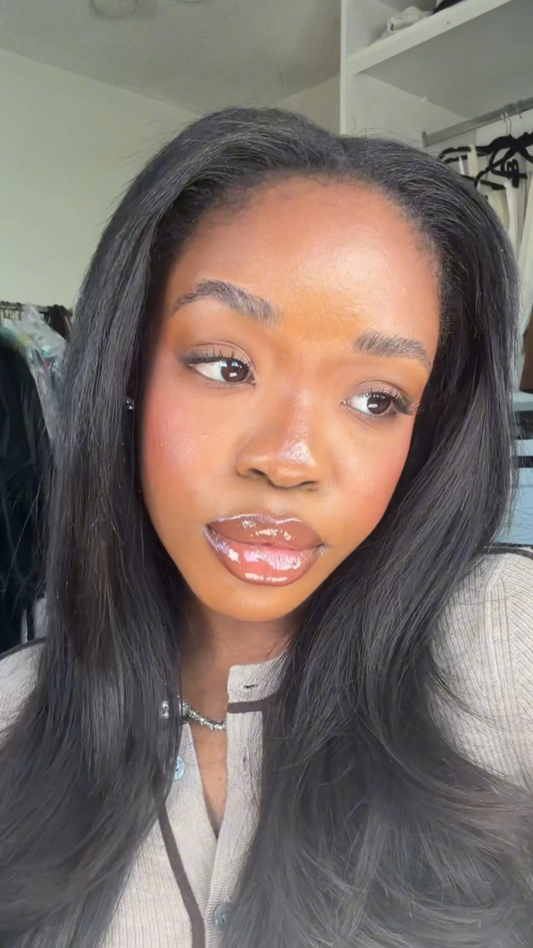 Look no further🫡 you NEED to try this lip combo, it’s perfection! @maccosmetics chestnut lip liner, @ONE SIZE BEAUTY rent due lip liner, @Patrick Ta Beauty milk tea lip balm ⭐️ #lipcombo #makeup #blackgirlmakeup #lipbalm #glossylips 

#LTKBeauty #LTKgrwm