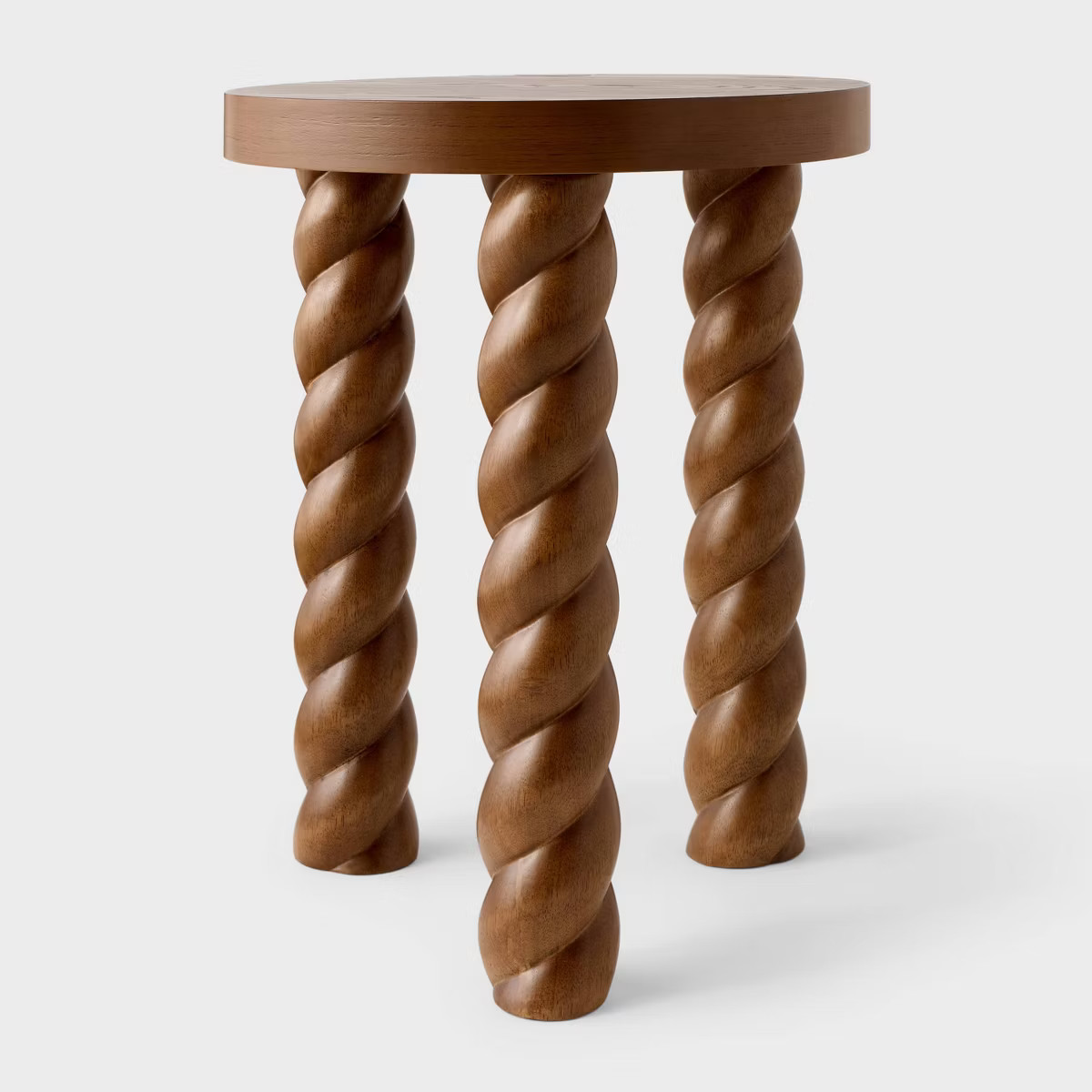 Side Table With Twisted Legs Walnut - Threshold™ designed with Studio McGee | Target
