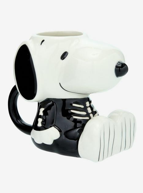 Peanuts Snoopy Skeleton Costume Figural Mug | BoxLunch