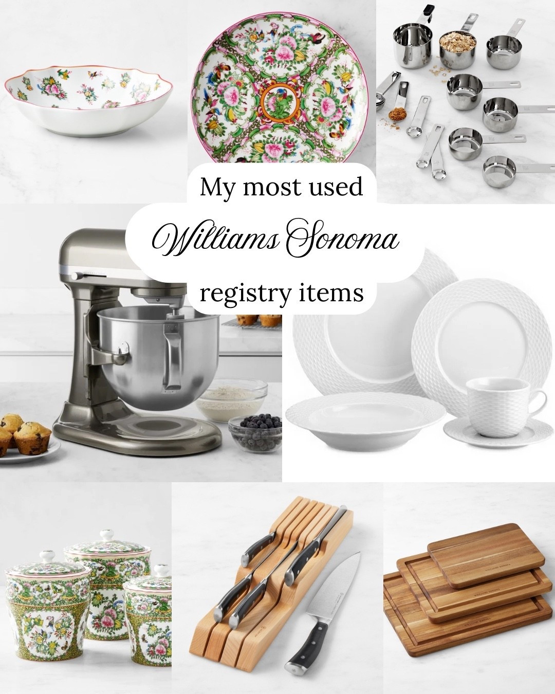 My favorite Williams Sonoma registry items!

#LTKWedding #LTKHome #LTKfoodie