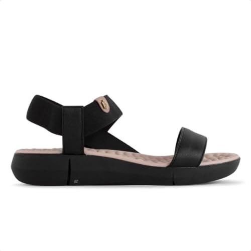 Sandália Feminina Modare ortopédica de elástico 7142.132 (Preto, BR, Adulto, Numérico, 34) | Amazon (BR)