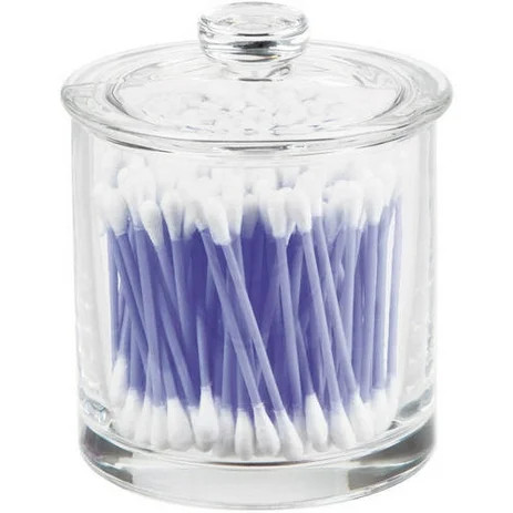 Better Homes & Gardens Glass Apothecary Vanity Jar, Small | Walmart (US)
