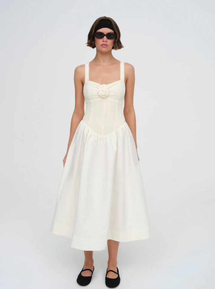 Billie Pointelle Midi Dress | For Love & Lemons