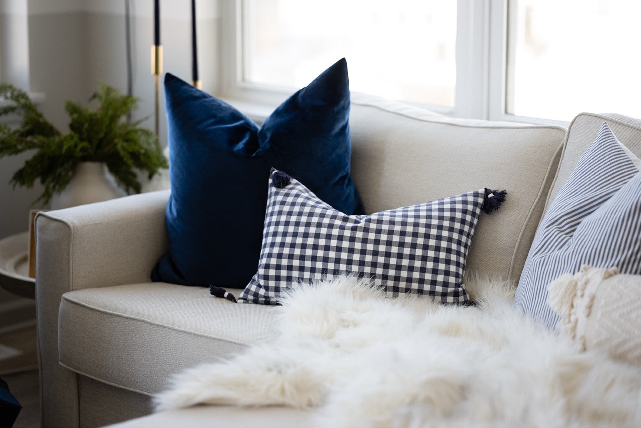 Texture has the power to transform a space. ✨ The softness of velvet and the warmth of a fur blanket instantly bring a sense of coziness and sophistication to any room.

Adding texture doesn’t have to be complicated—small, intentional choices like these can make your home feel more inviting and layered.

What’s your favorite way to incorporate texture into your space? Let us know below! 🖤

#LTKSeasonal #LTKHome #LTKHoliday