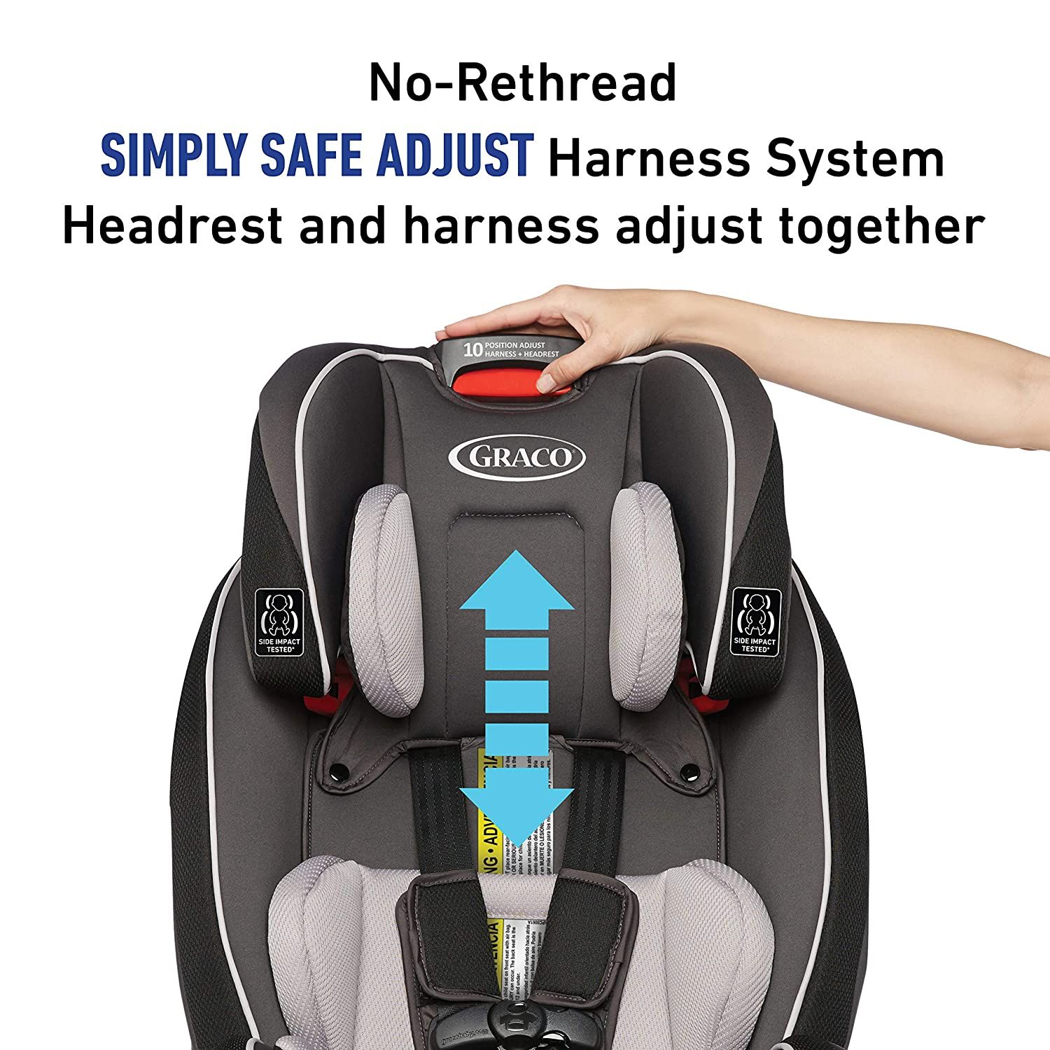 Graco SlimFit 3 in 1 Car Seat -Slim & Comfy Design Saves Space in Your Back Seat, Darcie, 1 Count... | Amazon (US)