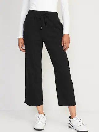 High-Waisted Cropped Straight Sweatpants for Women | Old Navy (US)