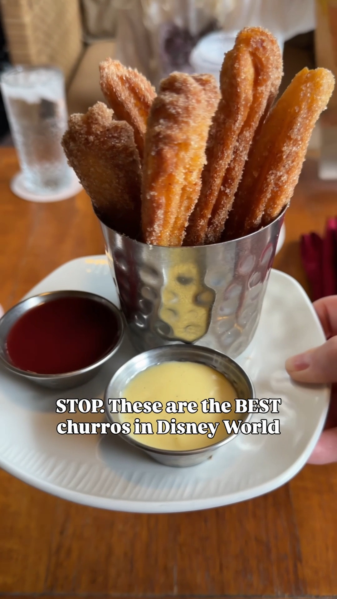 Churro lovers — this is your sign ✨

Skip the basic cart ones and head to Nomad Lounge inside Disney’s Animal Kingdom at Walt Disney World 🌿

Join the walk-up list early (it fills up fast 👀). The churros are warm, soft inside, perfectly crisp outside… and YES they’re gluten free 🙌🏼 Served with the best dipping sauces. Bonus: fun drinks + glowing flowers make it extra magical 🌸✨

Save this for your next park day!

#disneyworldtips #animalkingdom #disneyfoodie #glutenfreedisney #disneychurros #nomadlounge #waltdisneyworld #disneyparks #disneyeats #disneyplanning #disneyfamily #magickingdommoments #disneytravel #disneylife

#LTKfoodie #LTKTravel