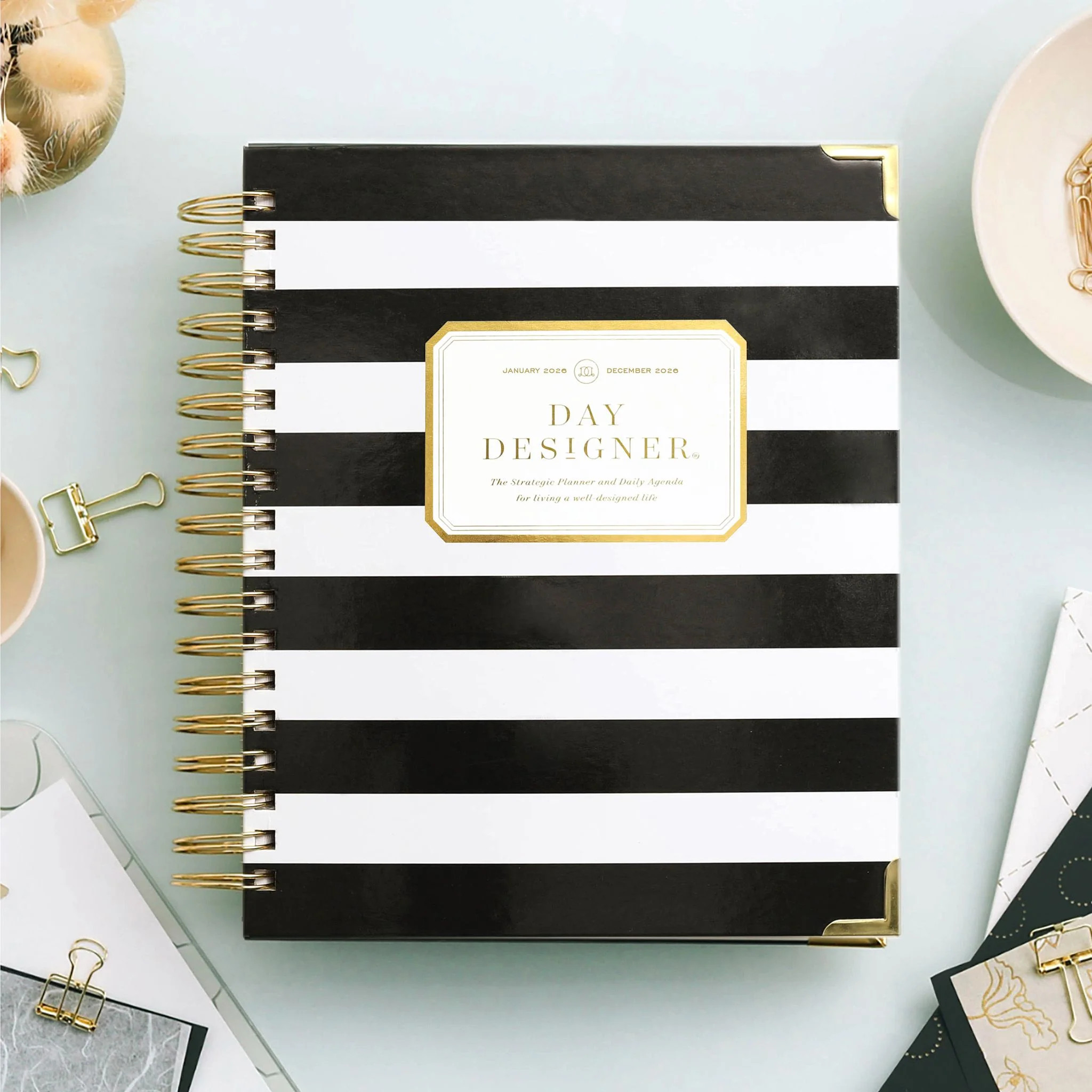 2026 Daily Planner: Black Stripe | Day Designer
