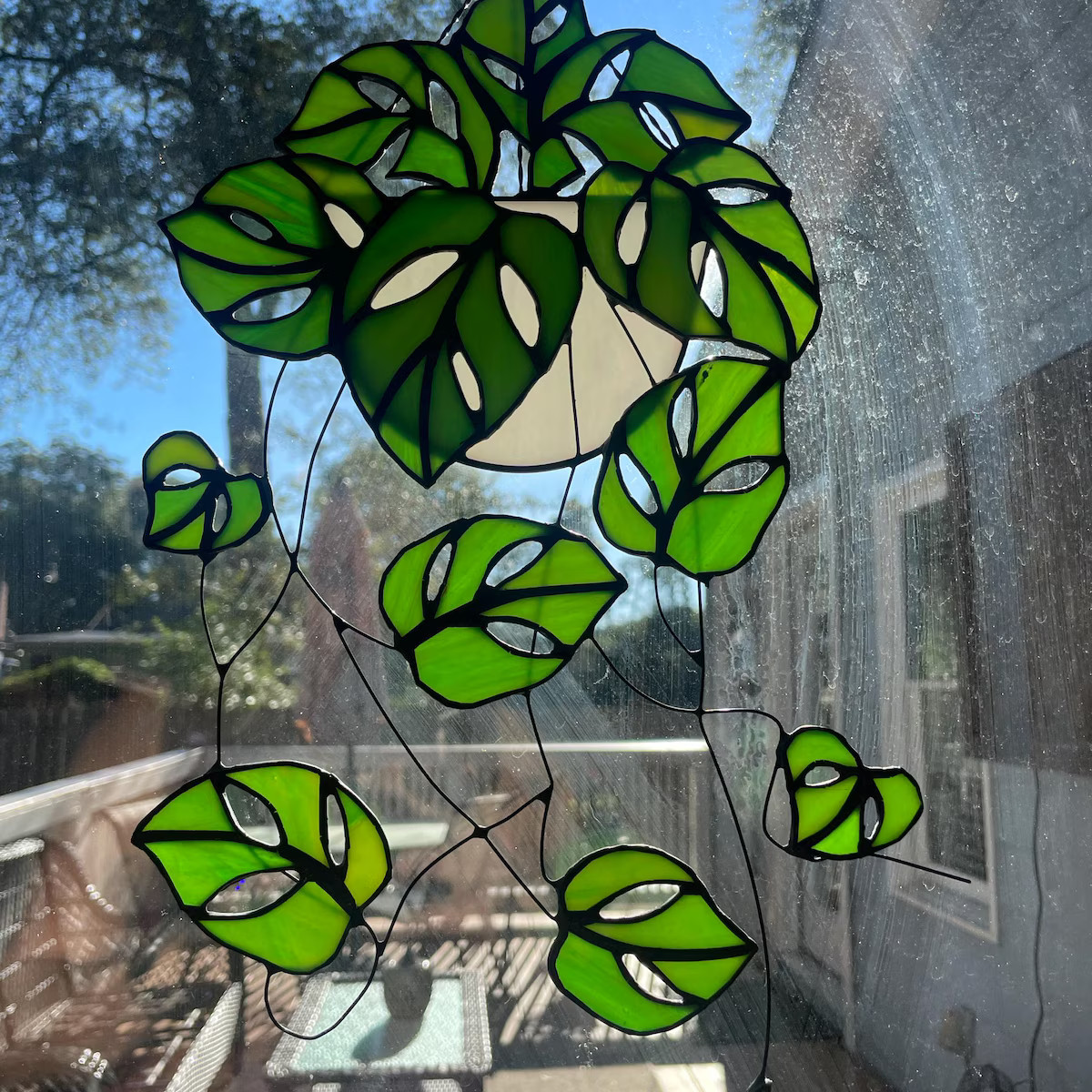 Monstera Plant Hanging Decor Sun Catcher plant Stained Glass Home Decor Plant Lover Gift-won't Di... | Etsy (US)