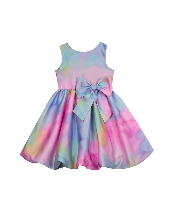 Little Girls Tie Dye Mikado Sleeveless Dress | Macys (US)