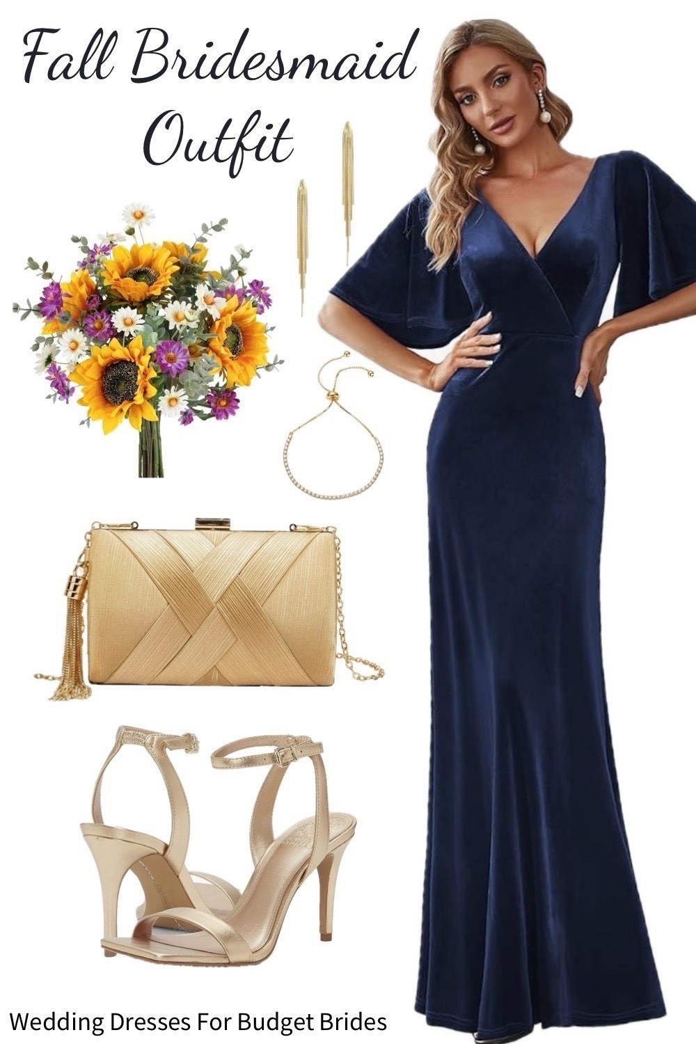 Feel beautiful in this navy blue long bridesmaid dress with pretty accessories. This gown could also work as a versatile wedding guest dress.

All from Amazon and perfect for a fall winter wedding. 

#LTKSeasonal #LTKStyleTip #LTKWedding